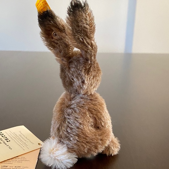 Brown Steiff Dormy Rabbit - Picture 6 of 7